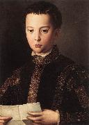 BRONZINO, Agnolo Portrait of Francesco I de Medici oil
